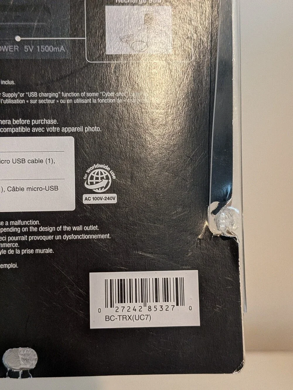 Sony BC-TRX Cyber-shot Battery Charger Genuine OEM New Sealed USB BC TRX
